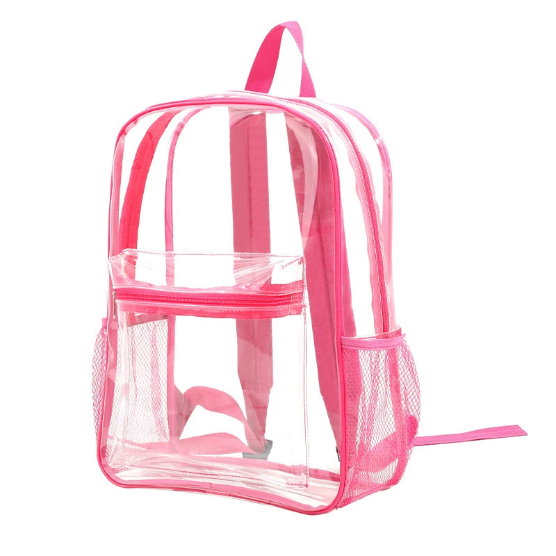 Transparent K-Style PVC Backpack - Trendy and Fashionable for Women
