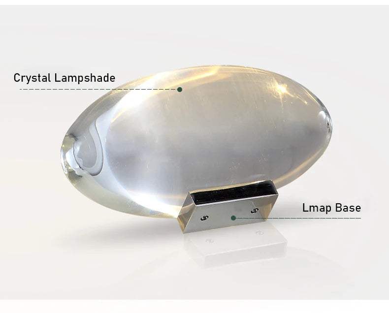 LED Crystal Eye of the Sky Table Lamp – Italian Designer Elegance
