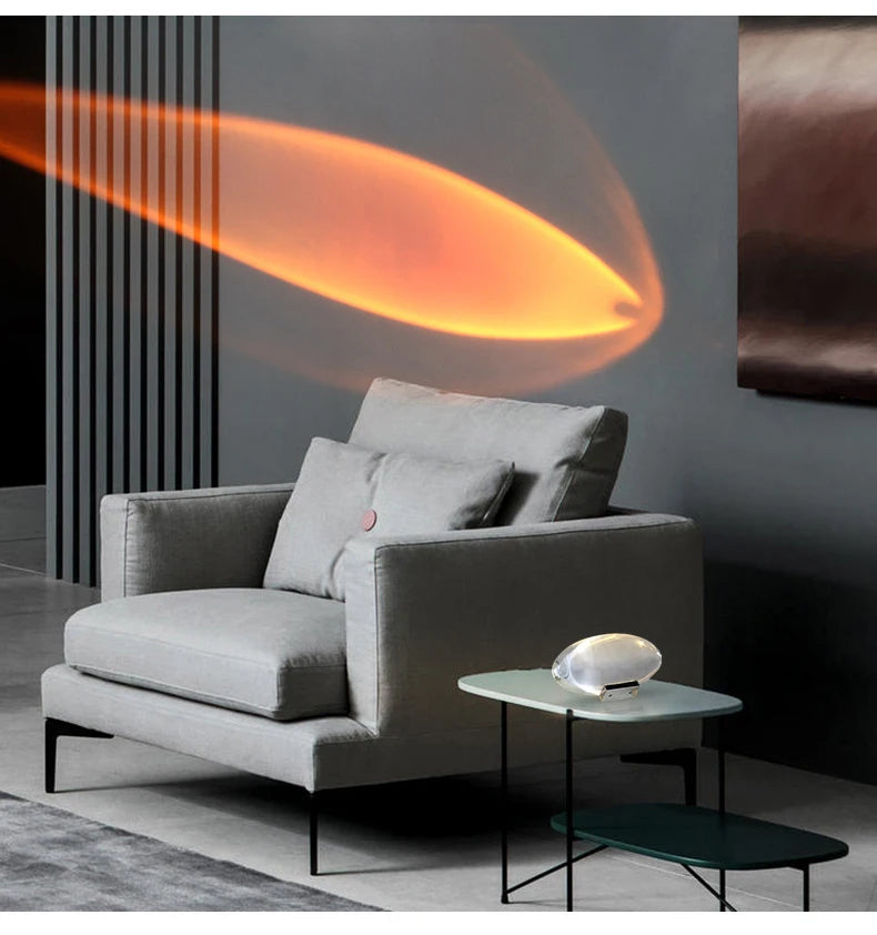 LED Crystal Eye of the Sky Table Lamp – Italian Designer Elegance