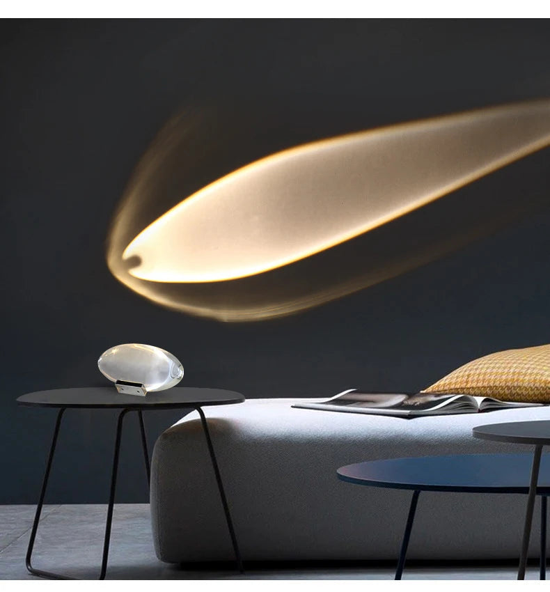 LED Crystal Eye of the Sky Table Lamp – Italian Designer Elegance