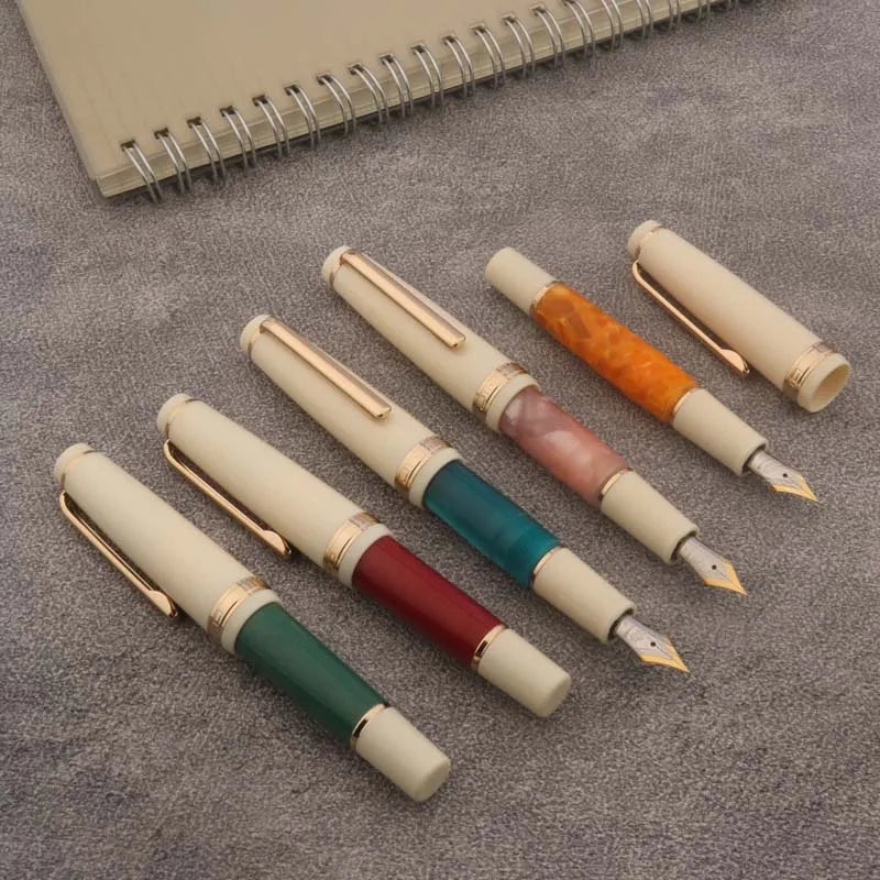 Mini Fountain Pen Acrylic Plastic Ink Pen Stationery Office School Supplies Writing Gift