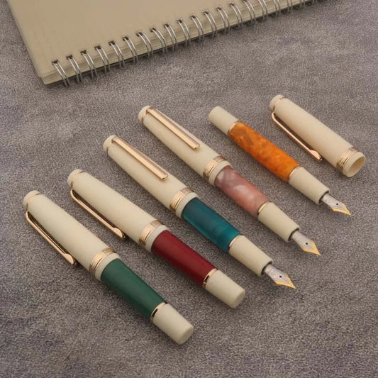 Mini Fountain Pen Acrylic Plastic Ink Pen Stationery Office School Supplies Writing Gift