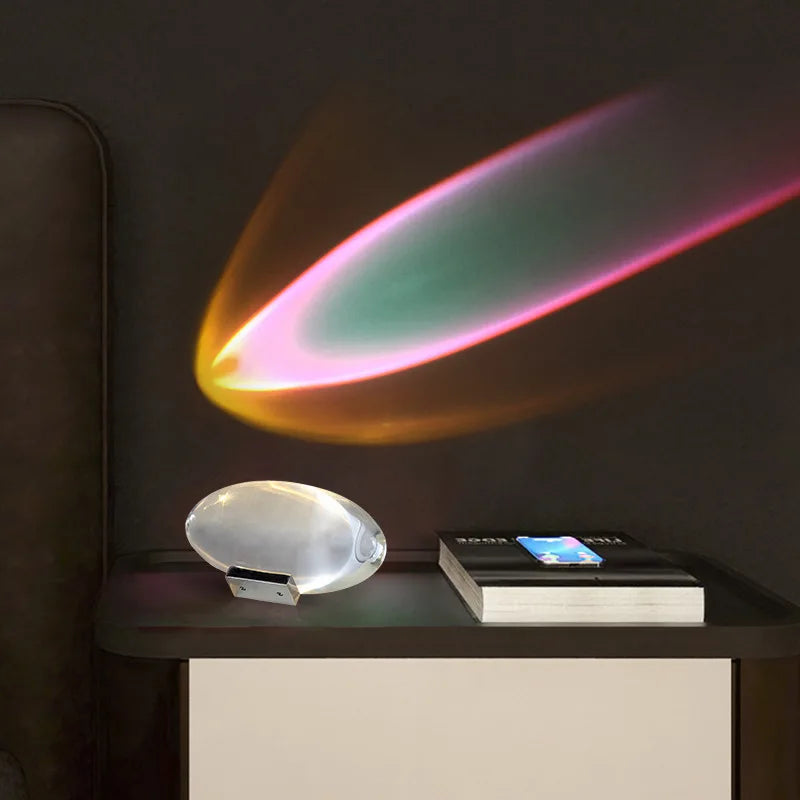 LED Crystal Eye of the Sky Table Lamp – Italian Designer Elegance