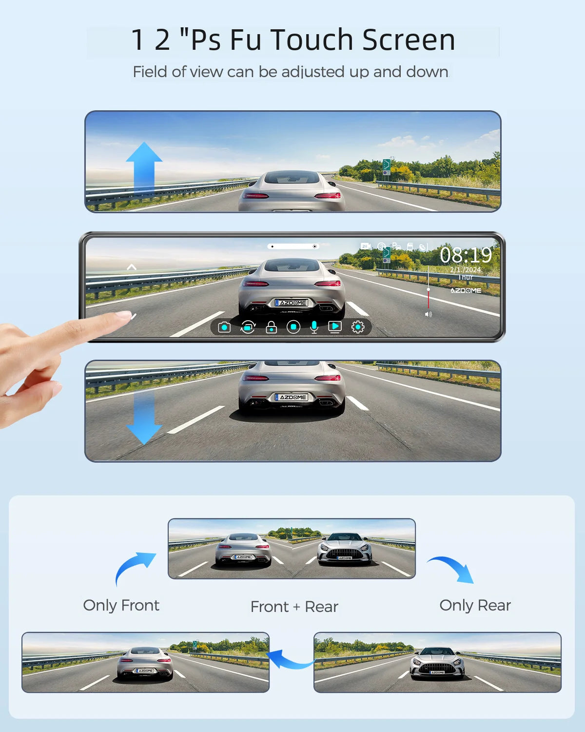 2024 New AZDOME Dash Cam PG18S