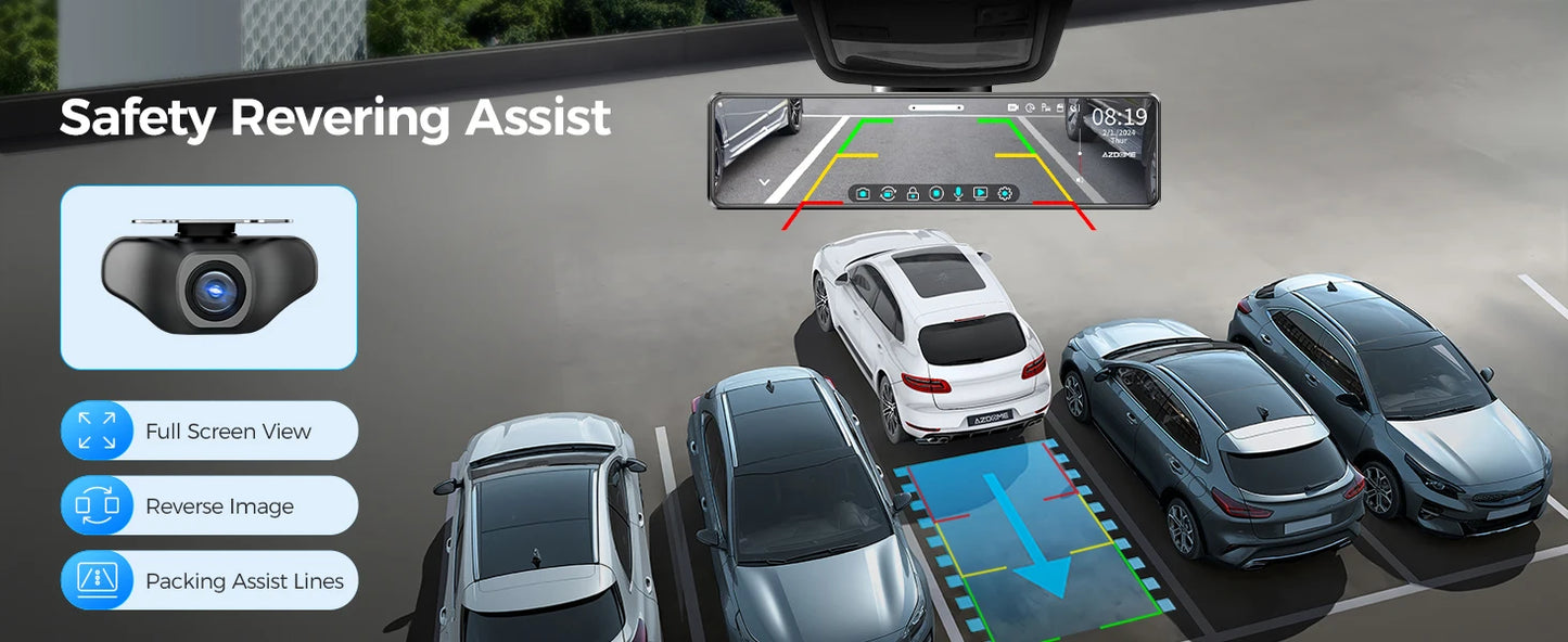 2024 New AZDOME Dash Cam PG18S