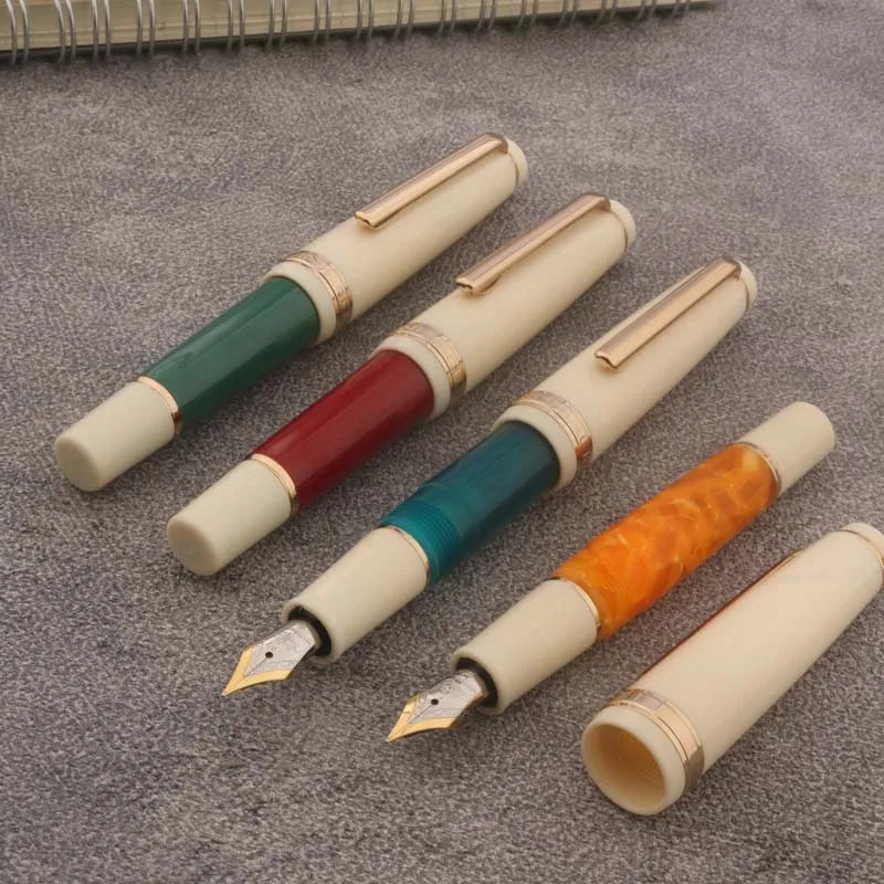 Mini Fountain Pen Acrylic Plastic Ink Pen Stationery Office School Supplies Writing Gift