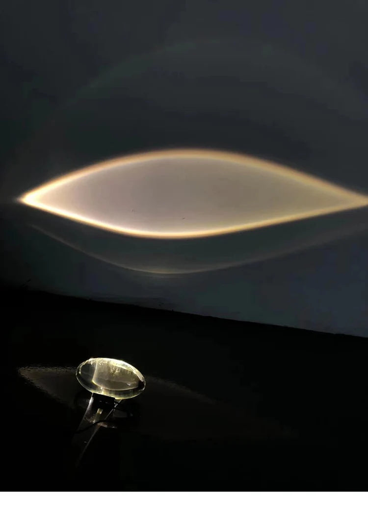 LED Crystal Eye of the Sky Table Lamp – Italian Designer Elegance