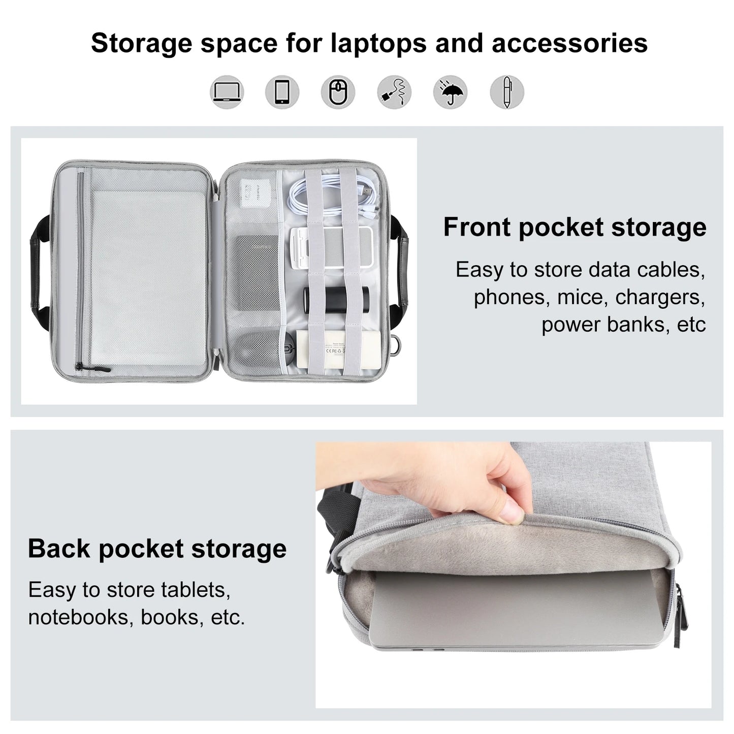 HAWEEL 14-15 Inch Waterproof Laptop Bag