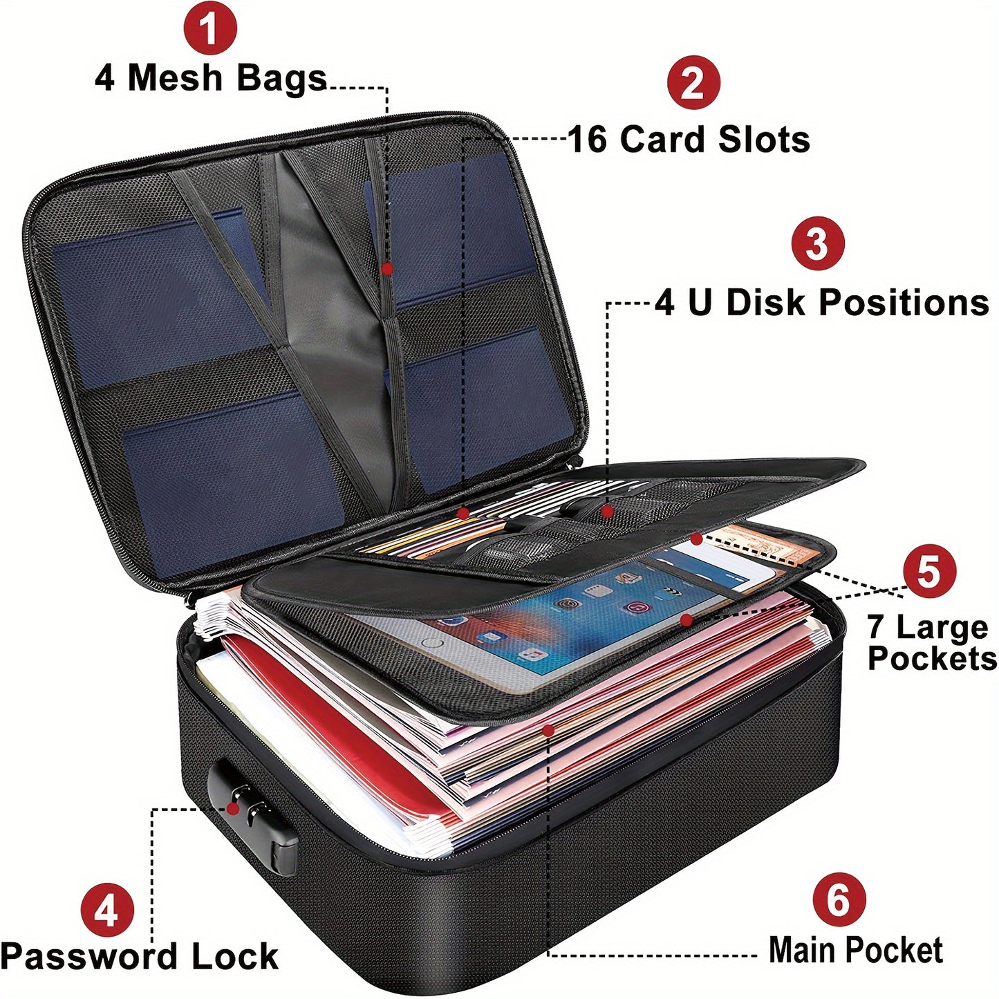 Premium Fireproof Document Bag – Durable, Secure, and Travel-Ready