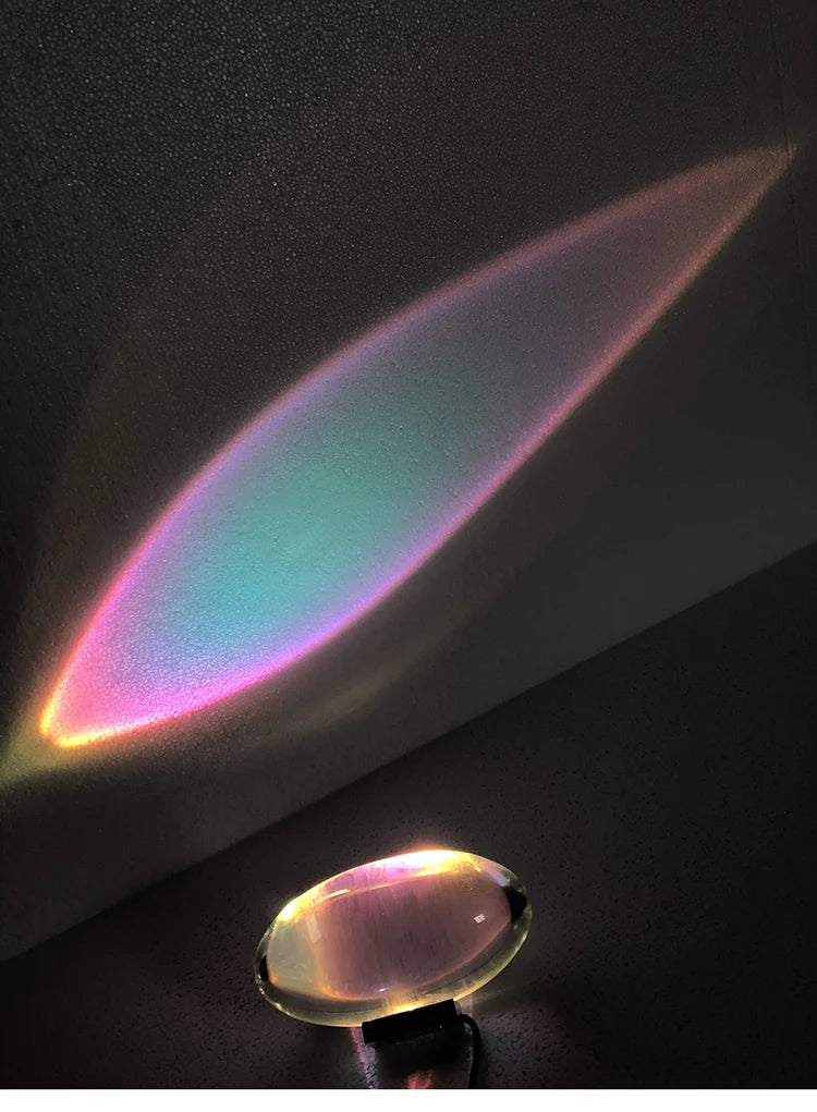 LED Crystal Eye of the Sky Table Lamp – Italian Designer Elegance
