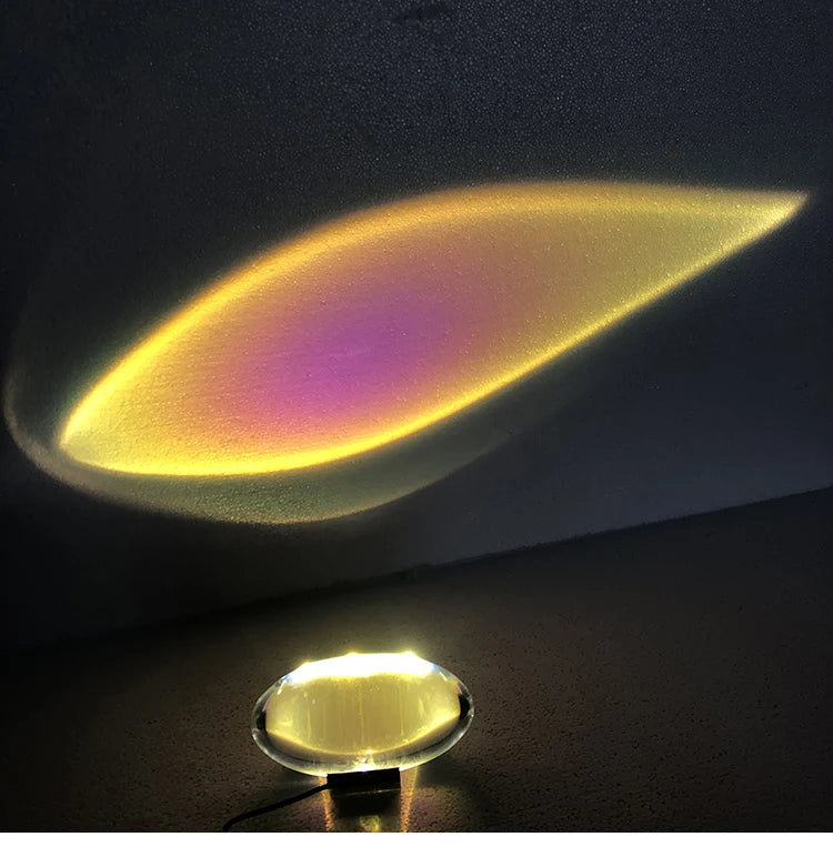 LED Crystal Eye of the Sky Table Lamp – Italian Designer Elegance