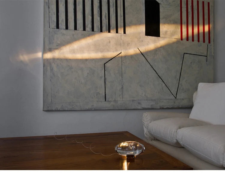 LED Crystal Eye of the Sky Table Lamp – Italian Designer Elegance