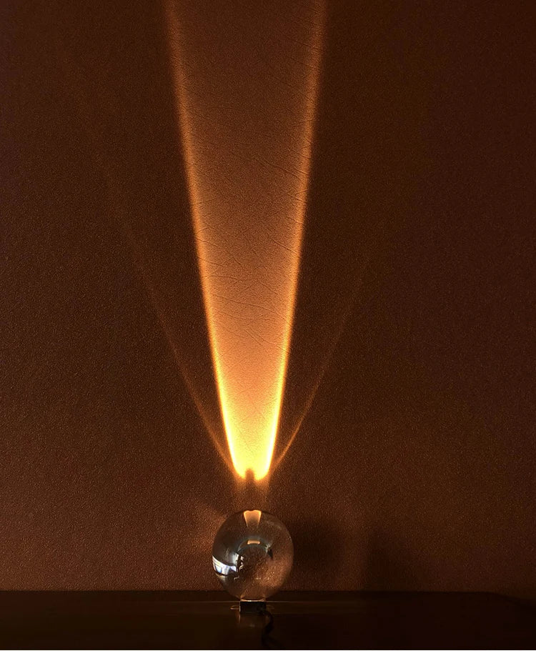 LED Crystal Eye of the Sky Table Lamp – Italian Designer Elegance