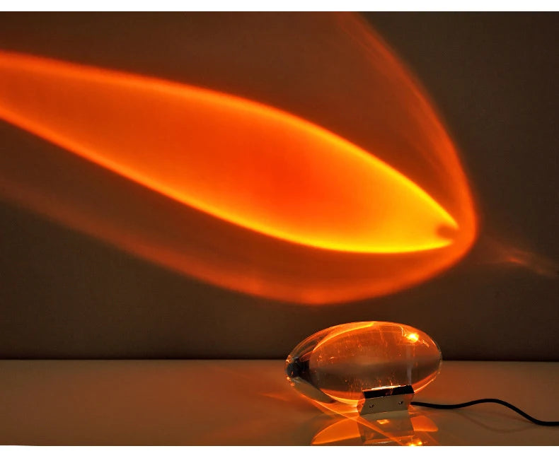 LED Crystal Eye of the Sky Table Lamp – Italian Designer Elegance