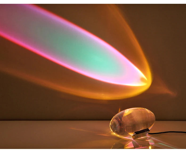 LED Crystal Eye of the Sky Table Lamp – Italian Designer Elegance