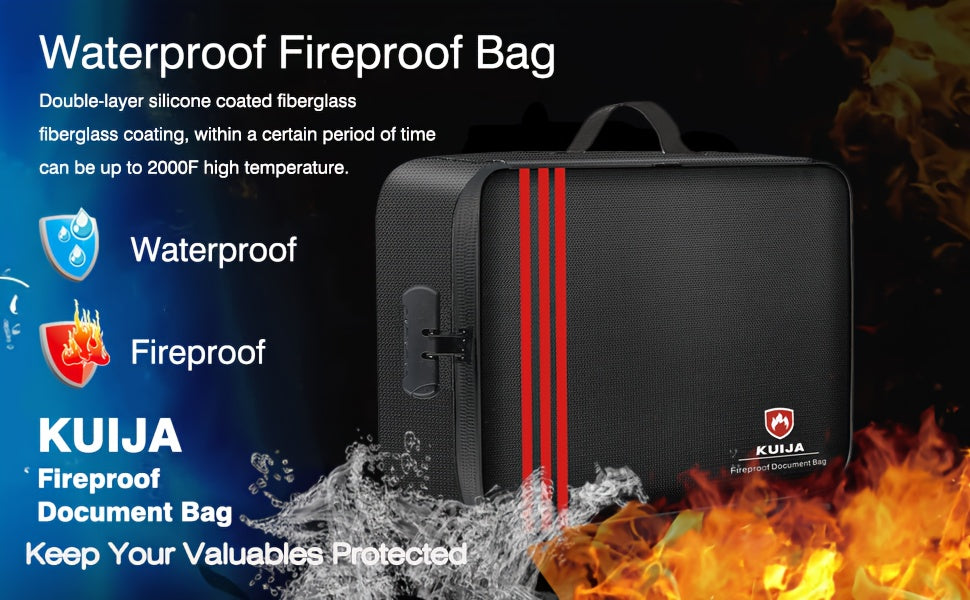 Premium Fireproof Document Bag – Durable, Secure, and Travel-Ready