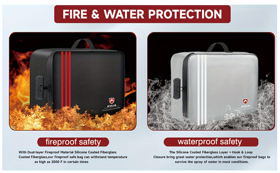 Premium Fireproof Document Bag – Durable, Secure, and Travel-Ready